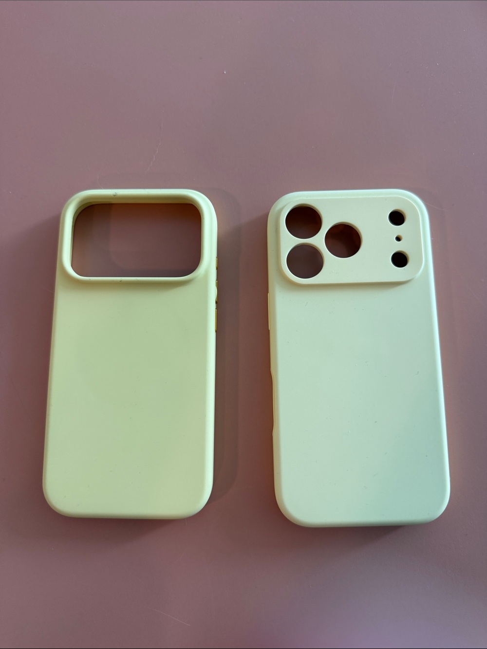 Butter Yellow Slim Silicone iPhone 17Pro Case with Camera Protection
